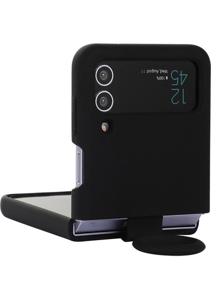 Z Flip 4 Case İçin Samsung Galaxy Z Flip 4 Parmak Yüzükü Liquid Silica Gel silicone Koruma Mobil Telefon Davaları Cep Telefonu Kılıfları (Yurt Dışından) modelleri