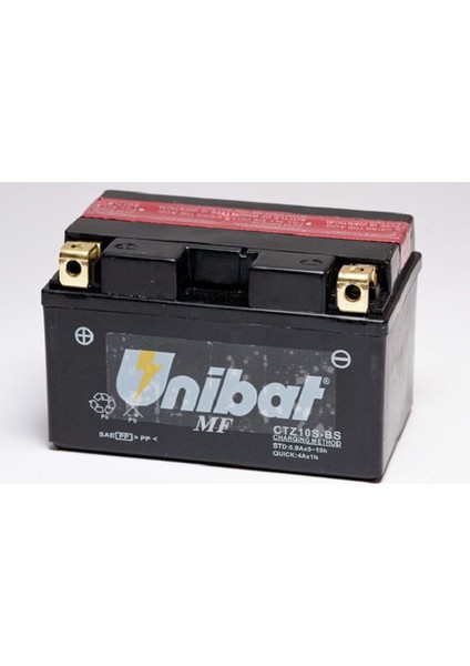 Unıbat CTZ10S-BS 12V 8.6AH Akü