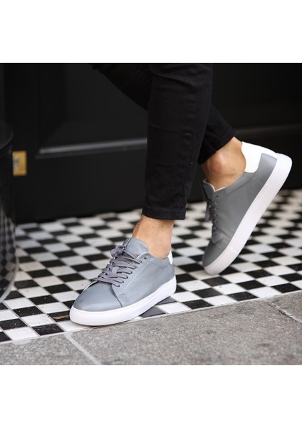 - Gri Deri Erkek Sneaker fırsatları