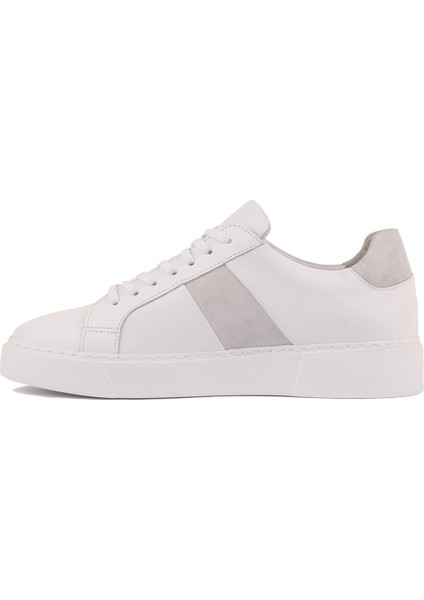 - Beyaz Deri Bağcıklı Erkek Günlük Ayakkabı modelleri