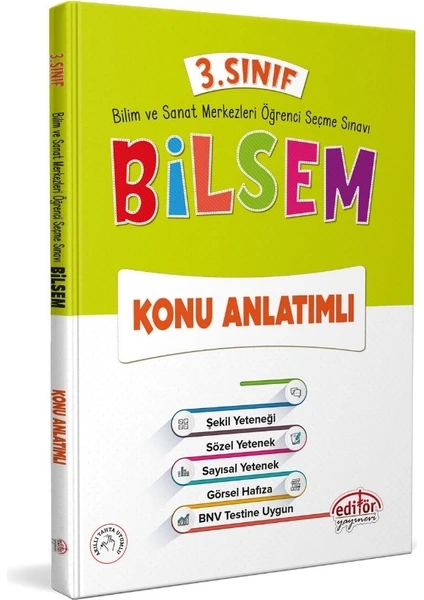 Editör Yayınları 3. Sınıf Bilsem Konu Anlatımlı