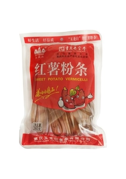 Yu Long Shan Mor Tatlı Patatesli Geniş Erişte 2 cm 260 gr