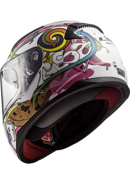 Rapıd Mını Crazy Pop Beyaz-Pembe Çocuk Kask fırsatları