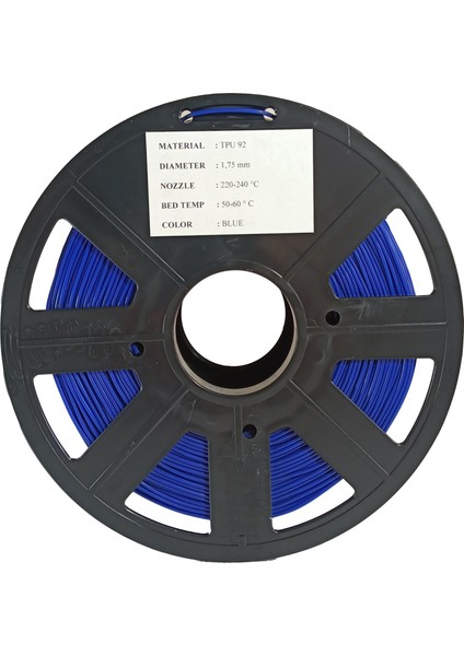 Tpu (Flex) Esnek Filament - 1.75 mm Mavi