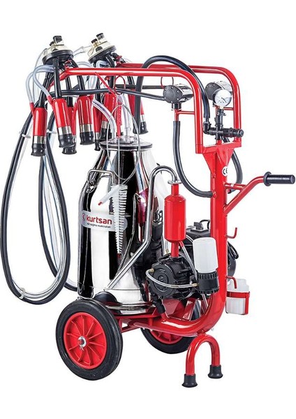 KM04082 Çift Sağım Tek Güğüm Cyk Süt Sağım Makinesi 40 Litre Yağlı