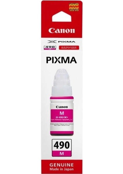 GI-490M Kırmızı Orijinal Mürekkep Şişe 70 ml 7000 Sayfa 0665C001AA
