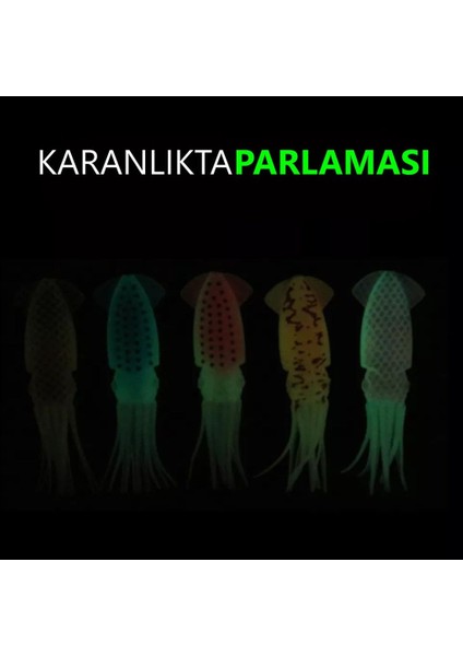 Olta Balıkçılık 7.5cm - 5.3gr Silikon Kalamar Yapay Yem modelleri