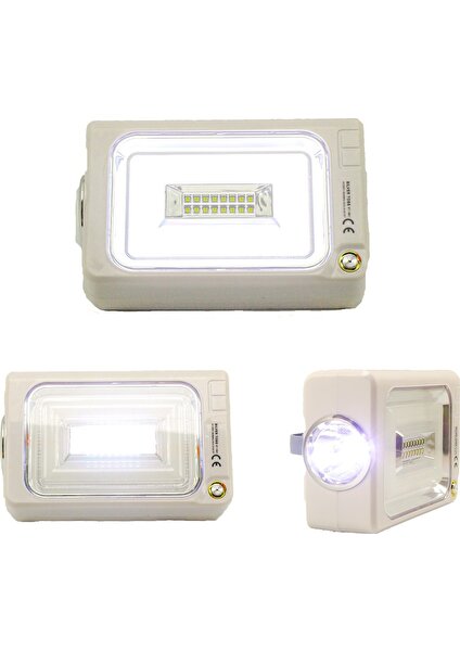 Silver Toss Güneş Panelli LED Ampul Kamp Lambası 1W+46LED ST-1901 9735