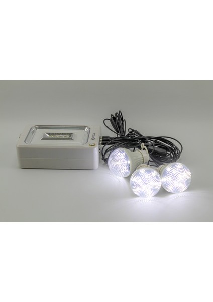 Silver Toss Güneş Panelli LED Ampul Kamp Lambası 1W+46LED ST-1901 9735