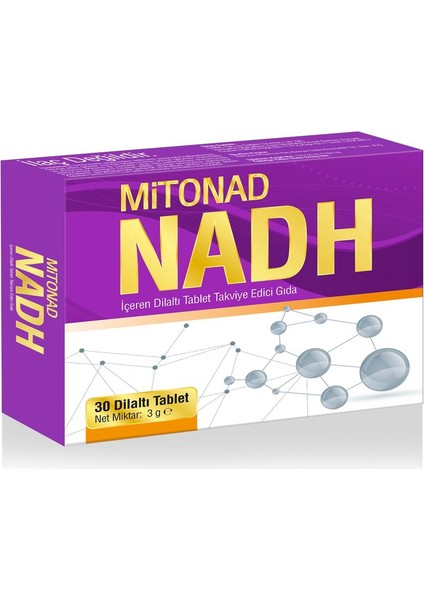 Mito Mitonad Nadh İçeren Dilaltı Tablet Takviye Edici Gıda 30 Dilaltı Tablet 3g fiyatları