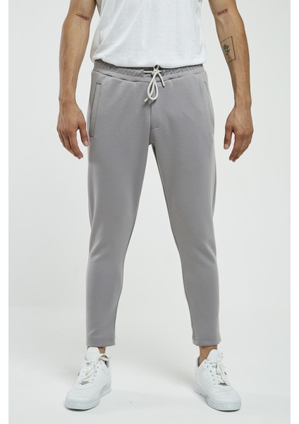 Gri Skuba Kumaş Erkek Eşofman