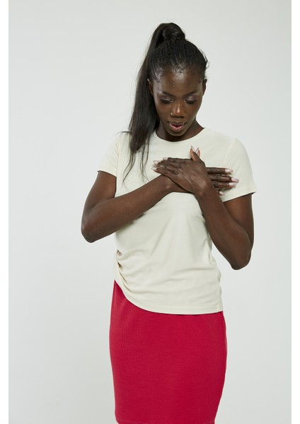 Kalpli Tshirt Bej fiyatları