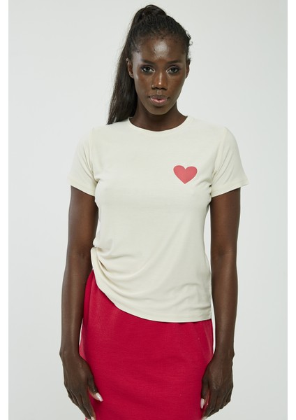 Kalpli Tshirt Bej fırsatları