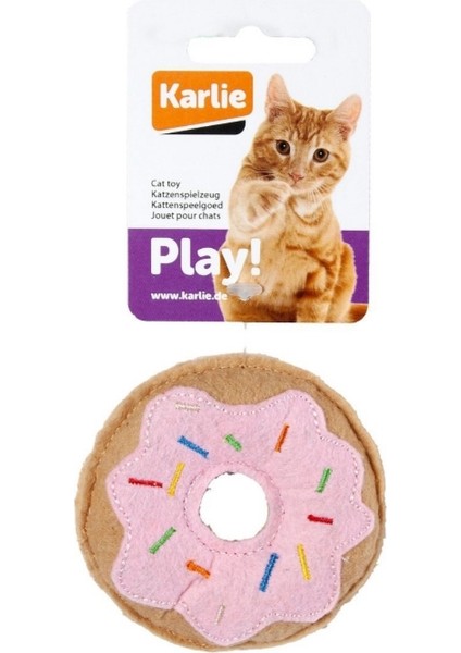 Peluş Kedi Oyuncağı 7,5 cm Çörek Pembe