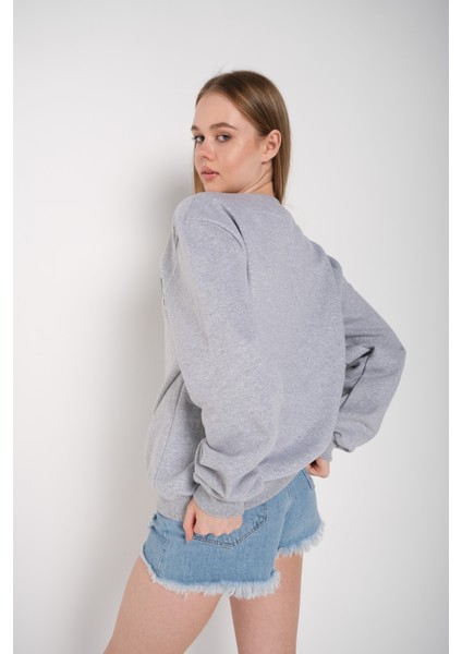 California 1984 Baskılı Oversize Sweatshirt