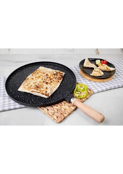 Meşeler Döküm Gözleme Tavası Siyah