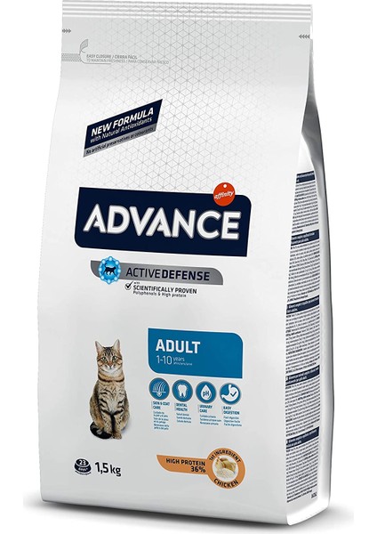 Cat Adult Tavuklu Pirinçli Yetişkin Kedi Maması, 1.5 kg