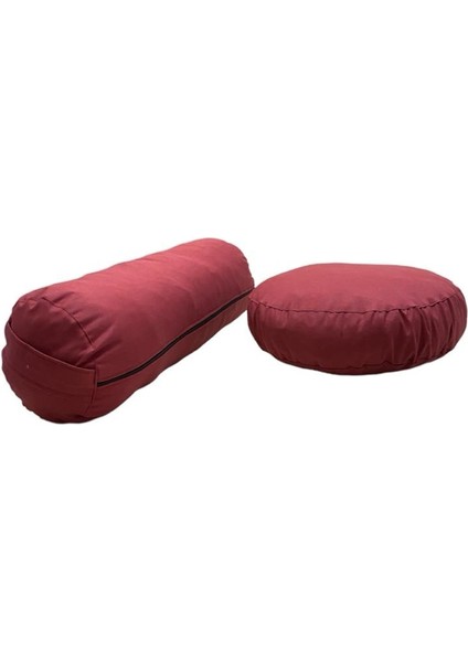 Bolster Minderi & Meditasyon Minderi / Antibakteriyel Duck Kumaş / Ikili Set