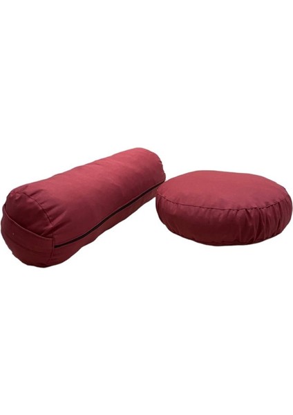 Bolster Minderi & Meditasyon Minderi / Antibakteriyel Duck Kumaş / Ikili Set