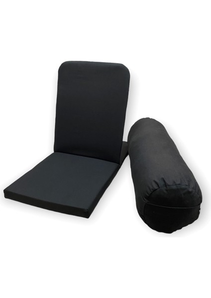 Meditasyon Sandalyesi (Backjack) & Bolster Minderi / Antibakteriyel Duck Kumaş - 2'li Set