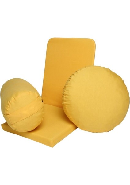 Meditasyon Sandalyesi Backjack + Bolster Minderi + Meditasyon Minderi Üçlü Set