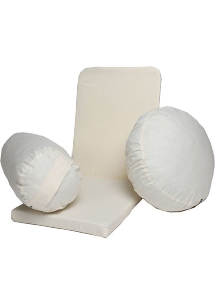 Meditasyon Sandalyesi Backjack + Bolster Minderi + Meditasyon Minderi Üçlü Set