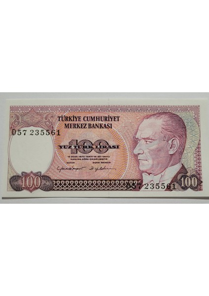 7. Emisyon 2. Tertip 100 Türk Lirası "çil"