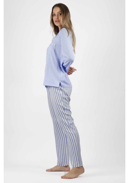 56176 Mavi Pijama Takımı modelleri