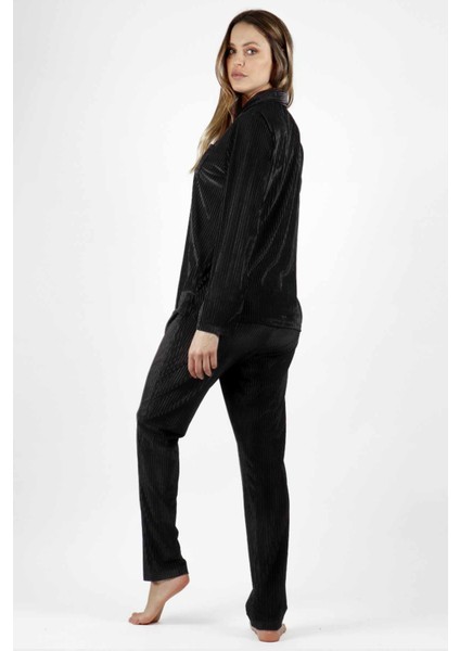 56153 Siyah Pijama Takımı modelleri