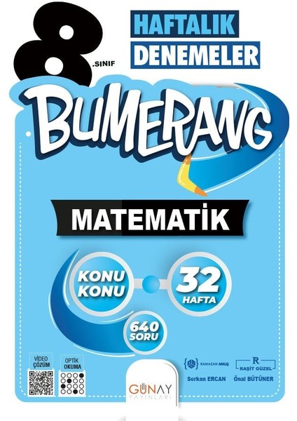 8. Sınıf LGS Bumerang Haftalık Denemeler Matematik - Güncel