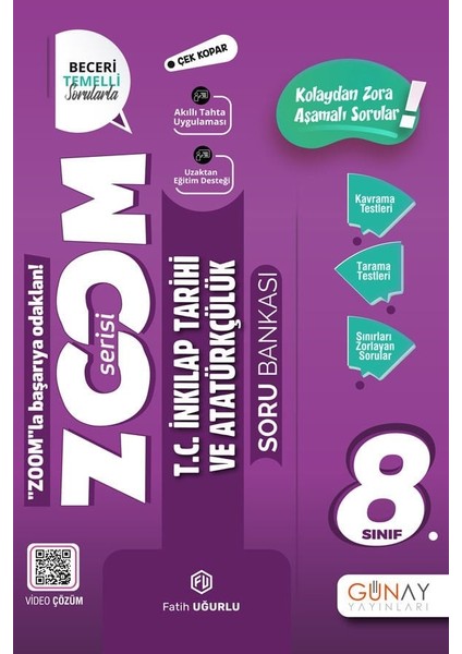 8. Sınıf LGS Yeni Zoom Inkılap Tarihi Soru Bankası - 8 Zoom