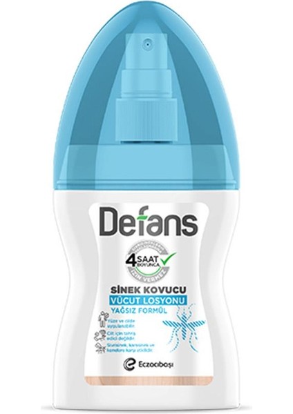 Defans su Bazlı Sinek Kovucu Vücut Losyonu 100 ml - V758