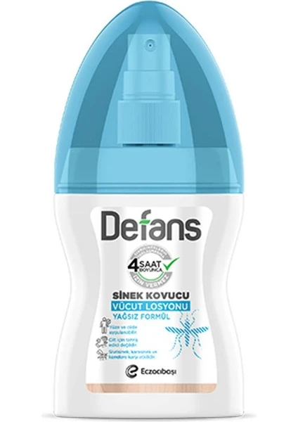 Defans su Bazlı Sinek Kovucu Vücut Losyonu 100 ml - V758