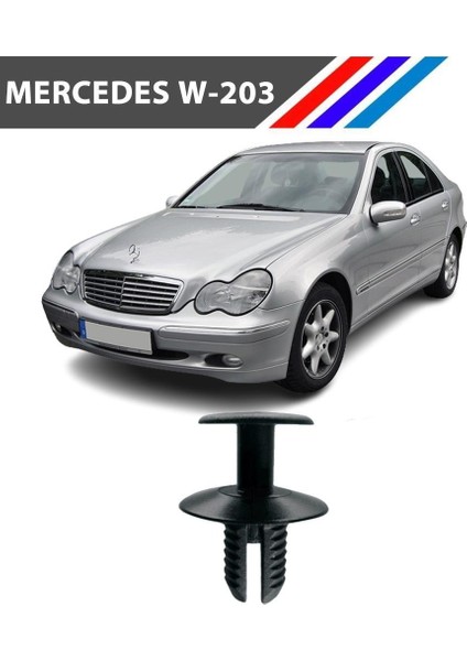 Mercedes W203 C Class Davlumbaz Klipsi 81471-911-992 25 Adet