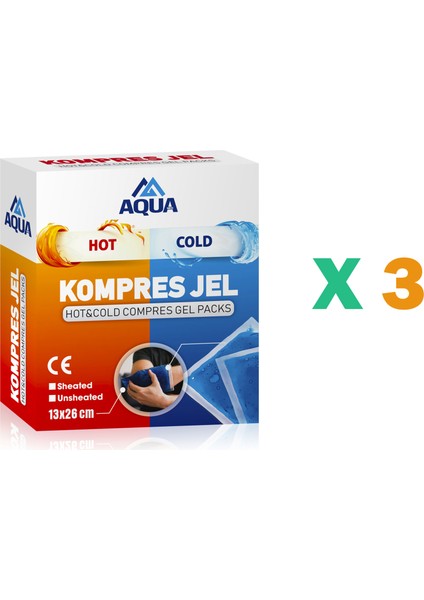 Kompres Jel 13*27  + Kılıflı  (3 Adet)