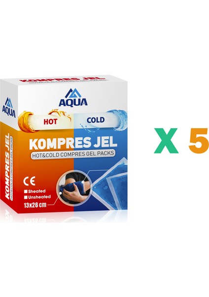 Kompres Jel 13*27 + Kılıflı (5 Adet)