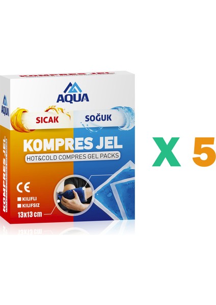 Kompres Jel 13*13 + Kılıflı x (5 Adet)