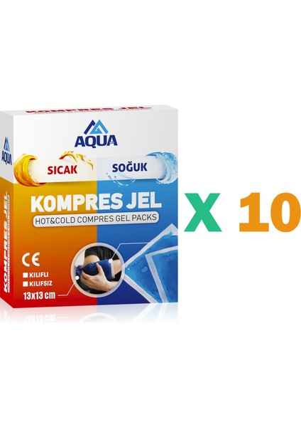 Kompres Jel 13*13 + Kılıflı  x (10 Adet)