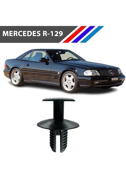 Mercedes R-129 Sl Class Davlumbaz Klipsi 81471-911-992 25 Adet