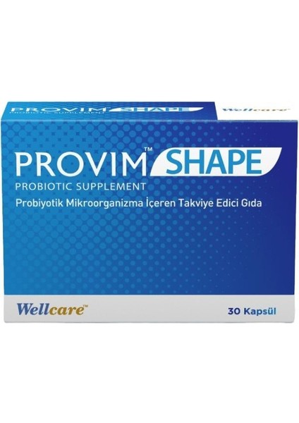 Provim Shape Probiyotik Mikroorganizma Içeren Takviye Edici Gıda 30 Kapsül