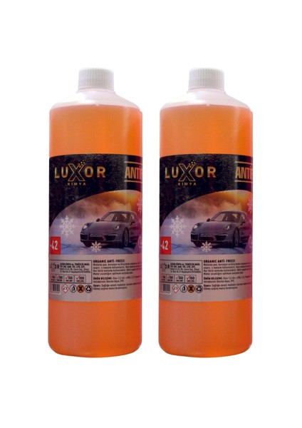 4 Mevsim Turuncu -42°C Antifriz 1 Lt x 2 Adet ( 2'li Set ) (Üretim Tarihi: 2024)