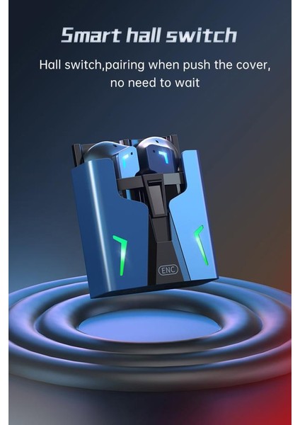 Kingkong Bt5.2 Tws Kulakiçi Çift Modlu Enc Dokunmatik Kontrollü Kablosuz Bluetooth Oyun Kulaklığı Sarı