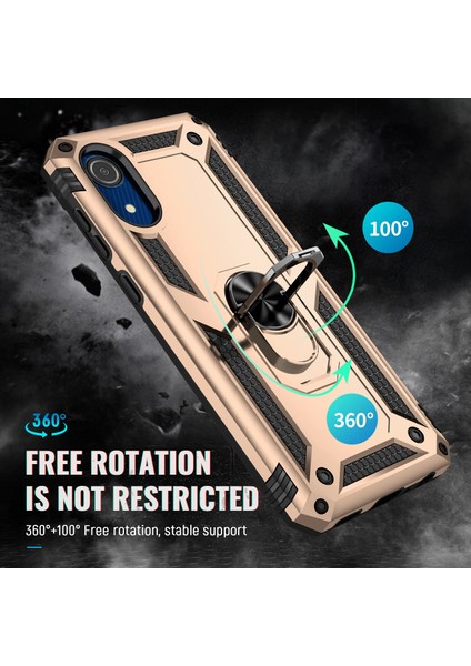 Samsung Galaxy A03 Core Için Çift Katmanlı I Kapaklı Yüzüklü Arkası Standlı Kılıf (Yurt Dışından) fiyatları