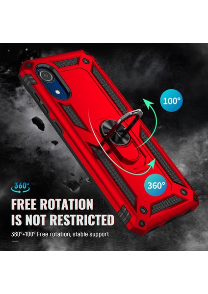 Samsung Galaxy A03 Core Için Çift Katmanlı I Kapaklı Yüzüklü Arkası Standlı Kılıf (Yurt Dışından) fiyatları