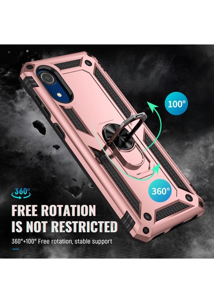 Samsung Galaxy A03 Core Için Çift Katmanlı I Kapaklı Yüzüklü Arkası Standlı Kılıf (Yurt Dışından) fiyatları