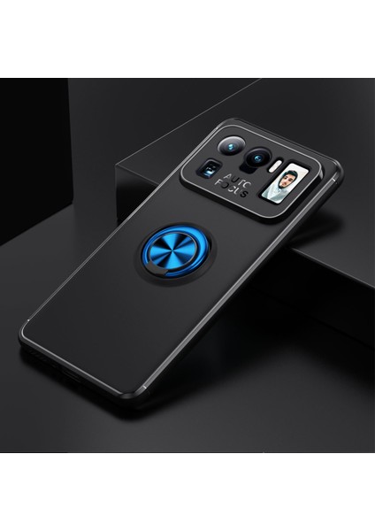 Xiaomi Mi 11 Ultra Için Yüzüklü Arkası Yumuşak Tpu Kapaklı Kılıf (Yurt Dışından)
