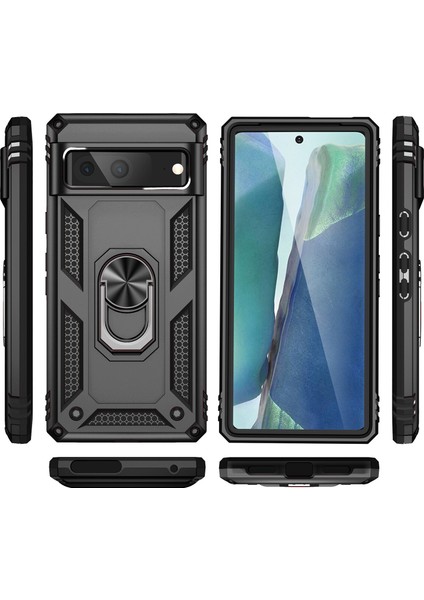 Google Pixel 7 Için Çift Katmanlı I Kapaklı Yüzüklü Arkası Standlı Kılıf (Yurt Dışından) fiyatları