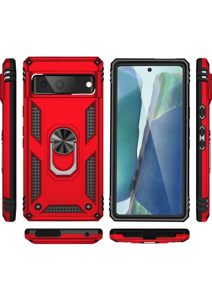 Google Pixel 7 Için Çift Katmanlı I Kapaklı Yüzüklü Arkası Standlı Kılıf (Yurt Dışından) fiyatları