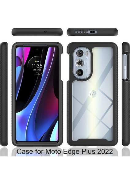Motorola Edge 30 Pro Için Çift Katmanlı Şeffaf Bumper Tam Koruma Kapaklı Kılıf (Yurt Dışından) fiyatları