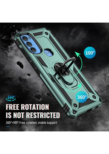 Motorola Moto G71 5g Için Çift Katmanlı I Kapaklı Yüzüklü Arkası Standlı Kılıf (Yurt Dışından) fiyatları